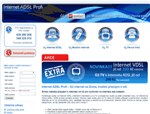 Tablet Screenshot of internet-adsl-profi.cz